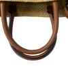 Used LOEWEShoulder Bag Brown leather/Raffia Women