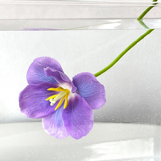 Имитация тюльпана Искусственные полностью распустившиеся цветы тюльпана Искусственный тюльпан с гибким стеблем для весенне-летнего домашнего декора Свадебные настольные центральные элементы