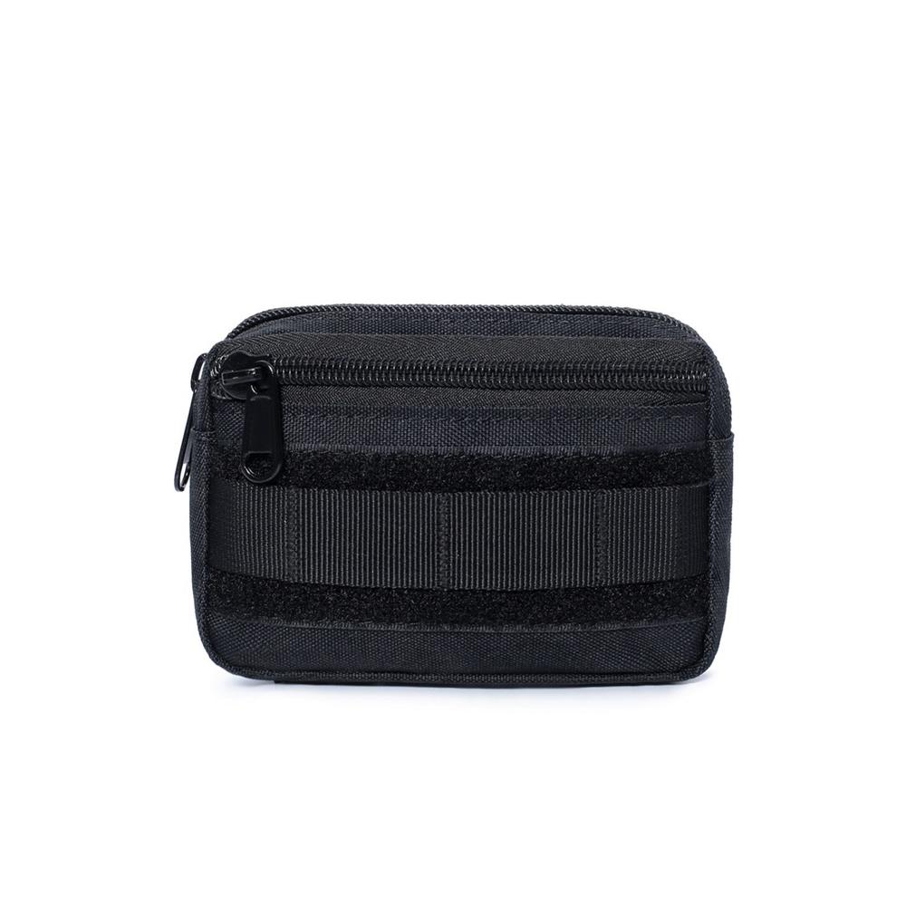 Двухслойная EDC сумка Мужская Тактическая поясная сумка на ремне Molle Нейлоновая поясная сумка-кошелек Аксессуары для кемпинга и охоты Утилитарная сумка