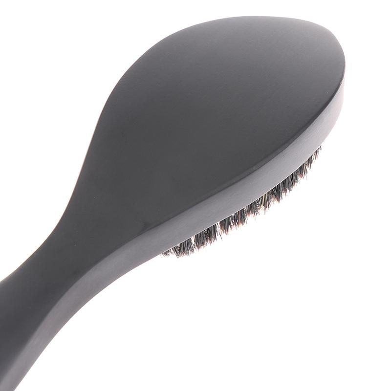 Изогнутая мягкая щетка для волос из щетины кабана, волнистая щетка для волос с деревянной ручкой, щетка премиум-класса Magic Wave