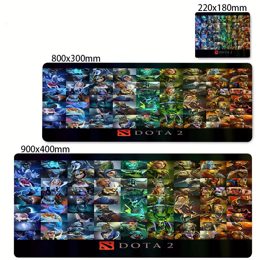 Игровой коврик для мыши Dota 2 Большой коврик для мыши Игровой большой коврик для стола с фиксатором Аксессуары для ПК Премиальный игровой коврик для мыши XXL Коврики для клавиатуры