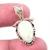 Natural Aquamarine Gemstone 925 Solid Sterling Silver TwoTone Pendant 1.25" N7Y79