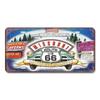 Сувенирный номерной знак Route 66, Винтажная металлическая автомобильная табличка 15x30см