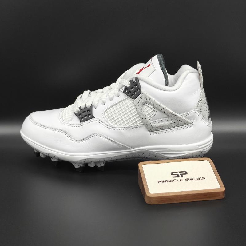 Jordan 4 Retro TD Шиповки 'Белый Цемент' HQ0207-106 Мужской Размер Отправка Сейчас