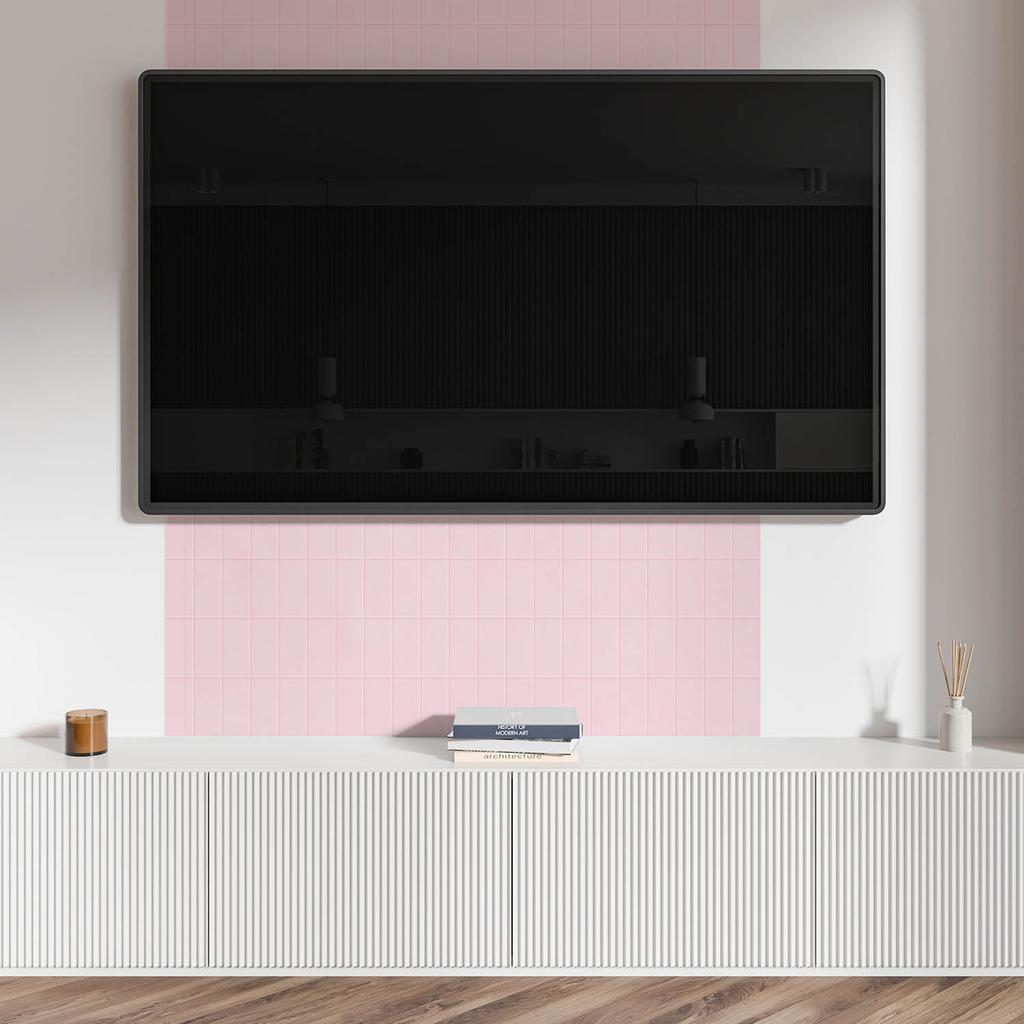 Self-adhesive PVC Dining Room Panel with Graphics 120x60 cm Smooth Grid Tiles