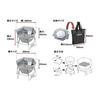 [Amazon.co.jp Limited] CAPTAIN STAG Bonfire Stand Barbecue Stove Grill 2-in-1 Hexa Stainless Steel Fire Grill M Size Stainless Steel Storage Bag