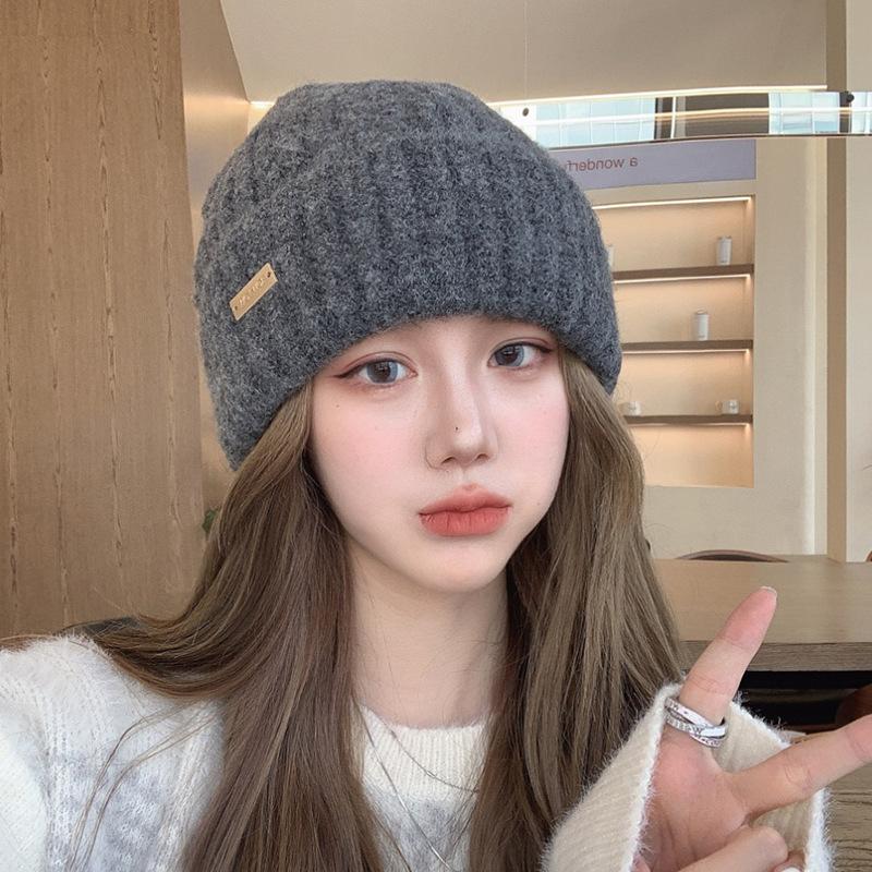 Ear Protection Warm and Cold Proof Knitted Hat  Large Head Circumference  Face Showing Small Wool Blended Japanese Cold Hat for Men