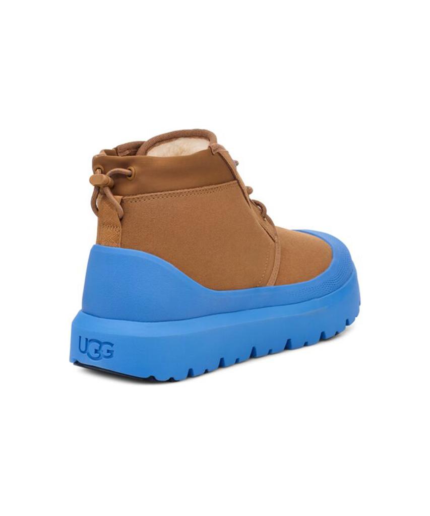 Ugg [Men] Suede Logo Embossed Mini Boots (Numell Weather Hybrid) - Chestnut/Big Sky / 1143991Cbg