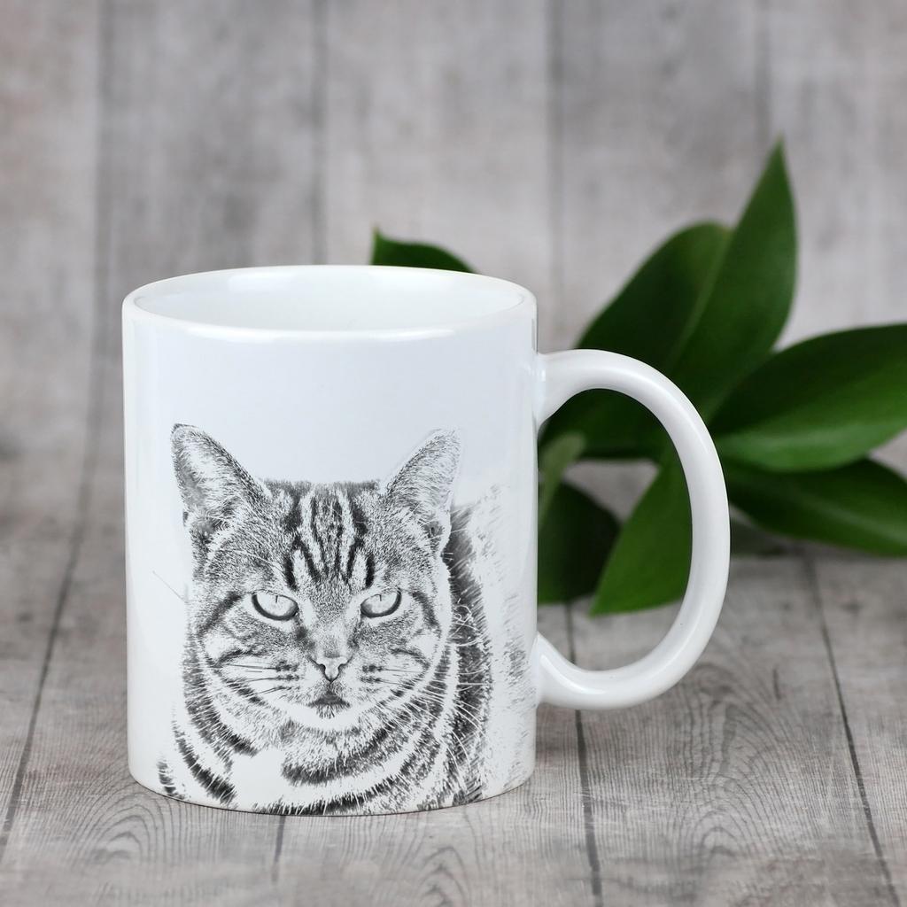 Manx - cup with a cat, cute cup with graphics, a gift with your photo from the Art-Dog brand