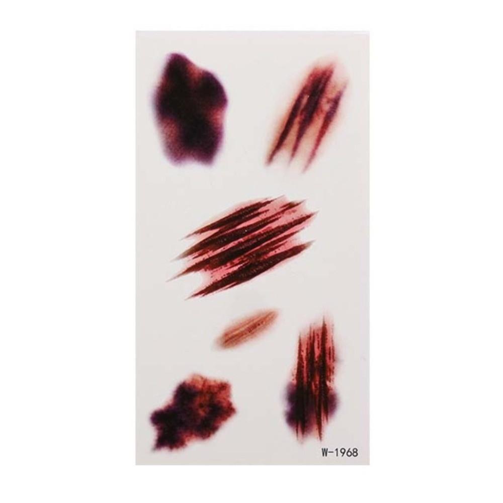 Waterproof Bruise Scab Scar Tattoo Sticker Bloody Makeup Body Art Scar Decals Photo Props