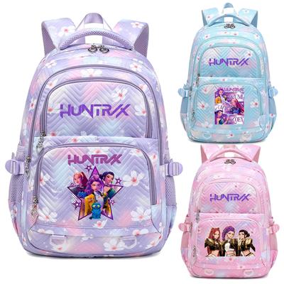 K-Pop Рюкзак Охотники на демонов Huntrix Студенческий Школьный Наплечный Рюкзак Зои Руми Мира Молодежный Для Путешествий На Открытом Воздухе Модный Подарок