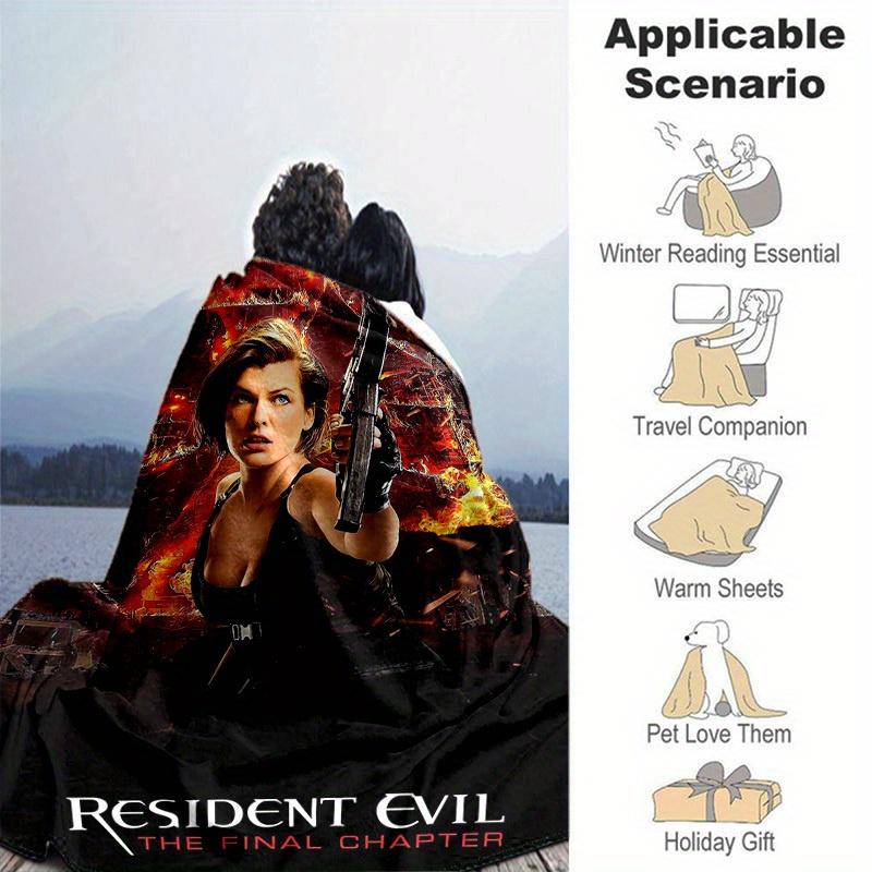 1pc Resident Evil: The Final Chapter, Cozy Home Decor Blanket, Perfect Gift! Bedroom, Living Room, Travel, Camping, Car, Beach, Office Naps, Ideal Sof