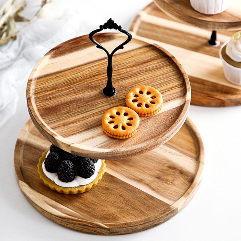 Smooth Serving Tray Detachable Multi Layer Frame Food Platter Elegant Storage Tray Afternoon Tea