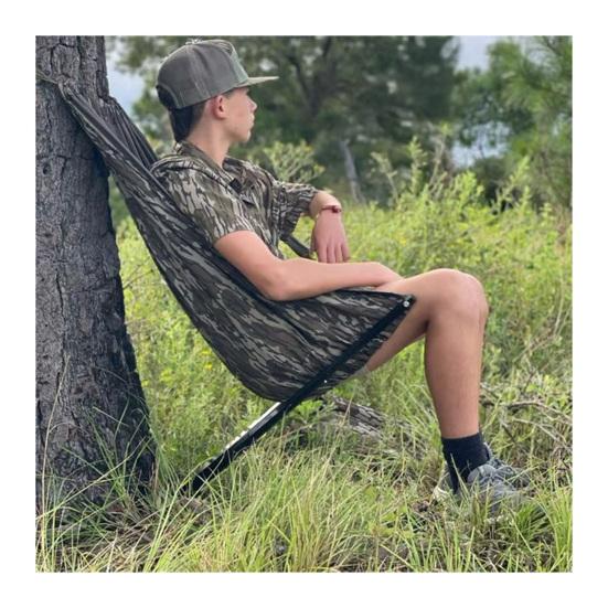 Low Down Hunting Seat Portable Lightweight Deer Hunting Hammock Chair Outdoor Folding Tree Seat Heavy Duty Camping Stool On Tree