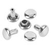 500 Sets Double Cap Rivet 5x5mm Stainless Steel Rivet Stud Kit for Leather Craft Clothing