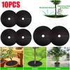2/5/10pcs Non Woven Tree Mulch Ring Weed Mats Barrier Landscape Fabric Reusable Mulch for Landscaping Control Root Protection