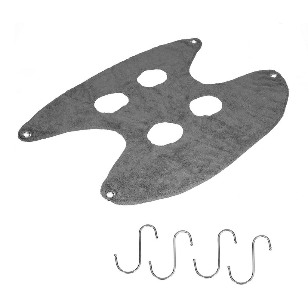 Слинг для груминга питомца Слинг-гамак для груминга собаки Помощник для купания, мытья, стрижки ногтей L Серый