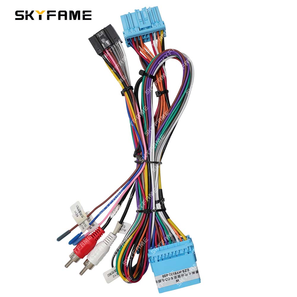SKYFAME Автомобильный 16-контактный адаптер жгута проводов Силовой кабель для Android-магнитолы для Honda Accord 7
