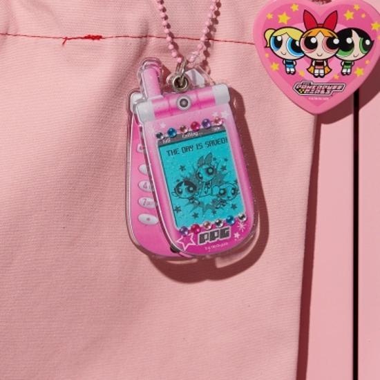 Брелок для ключей с фотографией на сотовом телефоне Ten by Ten Powerpuff Girls - популярная фраза в Корее.