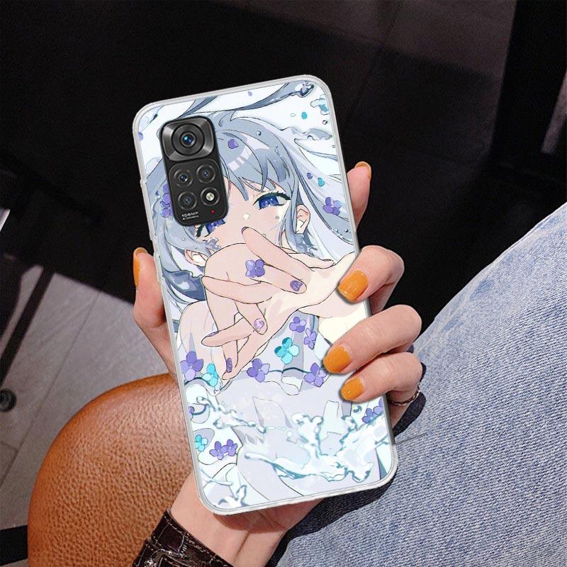 Милый Аниме Девушка INS Чехол для Телефона Для Xiaomi Redmi Note 15 14 13 12S 12 11 Pro Plus 14S 11S 11E 10 10S 11T 5G Персонализированный Чехол Re