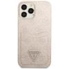 Etui do iPhone 13 Pro Guess 4G Triangle Logo Cardslot Różowe