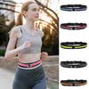 Sports Running Belt with Reflective Strips Fitness Dual Pouch Waist Pack Portable