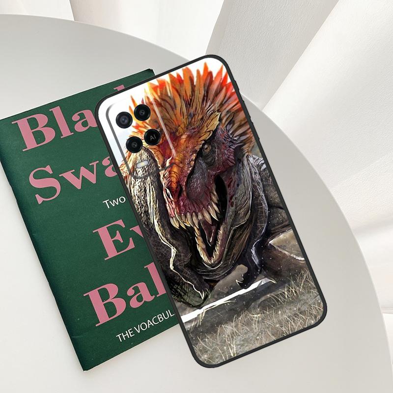 Dinosaur Case For Oppo A96 A76 A16 A15 A17 A52 A72 A54S A57S A58 A78 A98 A57 A77 A54 A74 A94 Cover