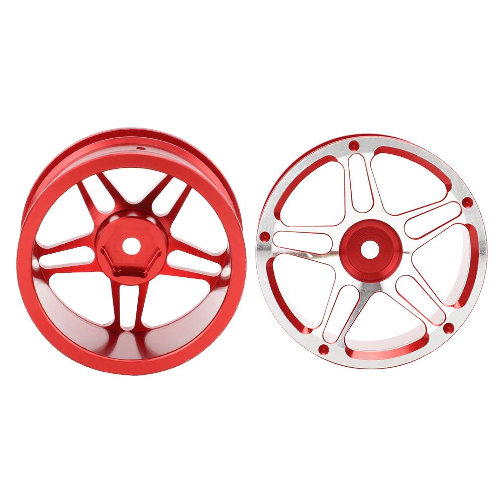 4PCS 1.9inch Aluminium Alloy Metal Wheel Hubs for 1:10 Remote Control RC Climbing Drifting CarRed