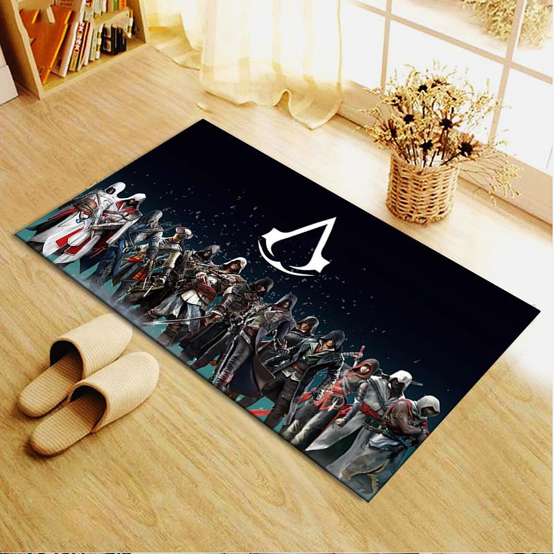 Ковер Assassin Creed для гостиной, спальни, дома, дивана, игровая нескользящая напольная подстилка для детей