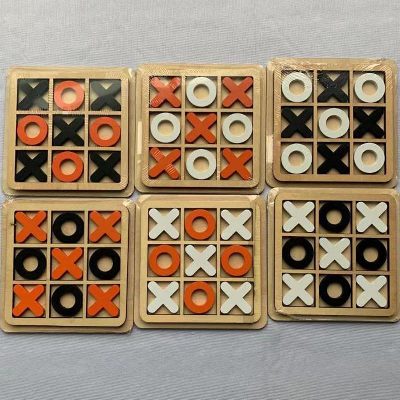 Xo Wood Board Game Toy Игра для взаимодействия родителей и детей Игра-головоломка Игрушки