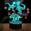 Night Light Lamp Dinosaur 3D Lamp Acrylic Night Light Decorative Decorations 19cm