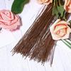 100Pcs Iron Wire Floral Wire Stems 40cm Artificial Branches Twigs Paper Floral Wire  Home Decor