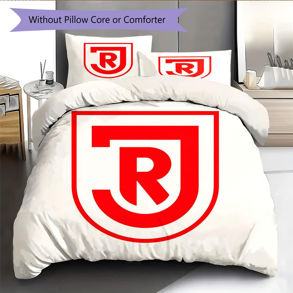 SSV Jahn Regensburg Pattern Bedding Quilt Set Home Decoration Gift (1 * duvet cover + 2 * pillowcase without core)