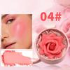 Одноцветный 3D лепестковый цветок румяна хайлайтер перламутровый Highloss Face Brightening Outline Contour Rouge Shimmer Makeup Gift