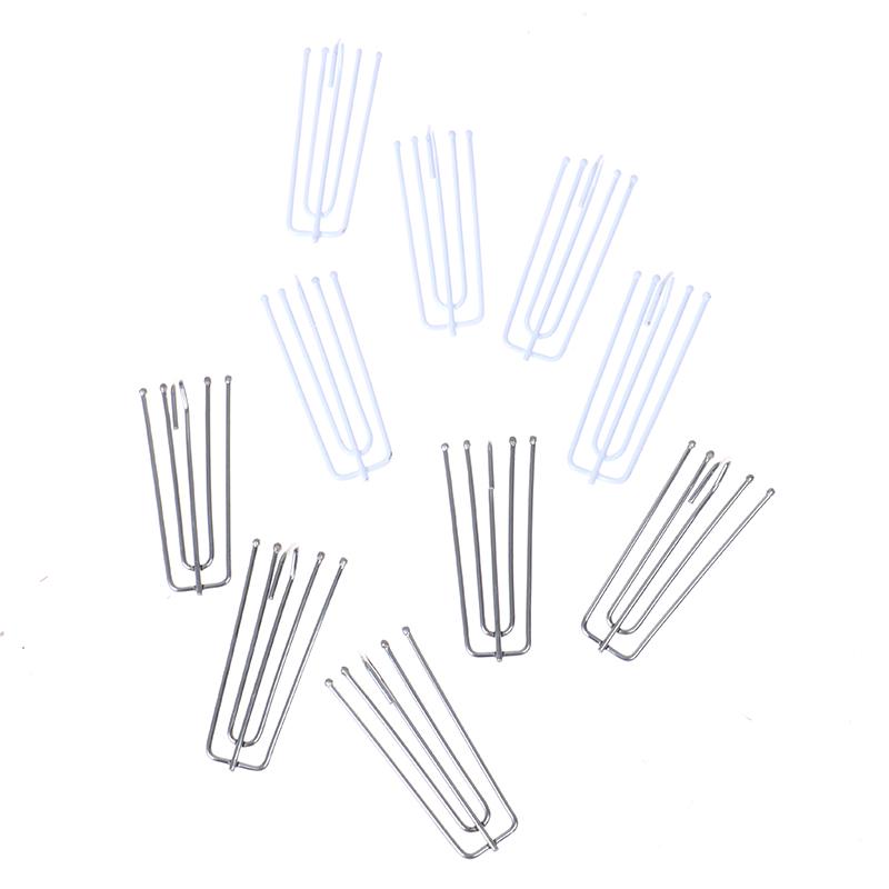 50 шт. Металлический крючок для штор с четырьмя зубцами, не ржавеющий, лента для штор, кольцо-зажим для шторной ткани