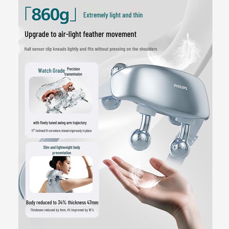 Philips PPM7202N Массажер для шеи Little Goldfish PRO вилка CN (адаптер в комплекте)