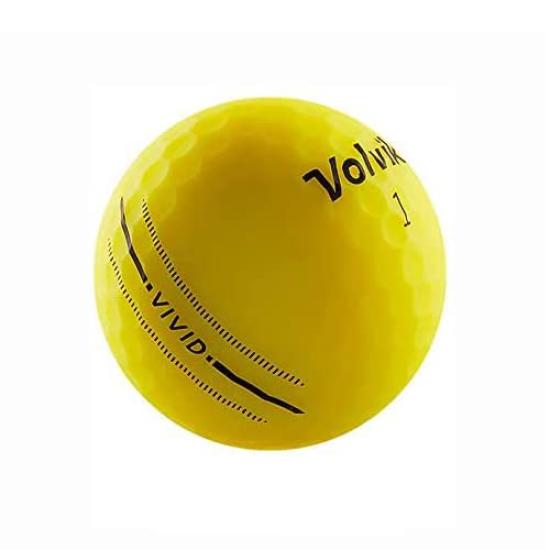 Мячи для гольфа Volvik 2022 Volvik VIVID 22 желтые 1 дюжина (12 шт.)