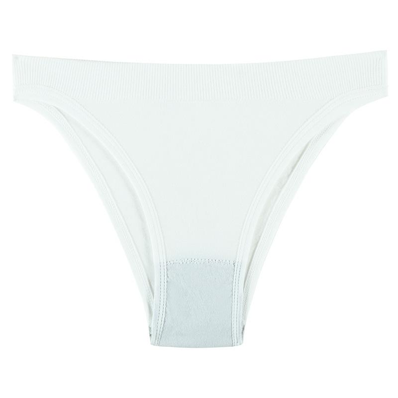 Large Size Sports Thong for Women Seamless Sexy Briefs High Stretch Sporty Underwear Seamless Solid Color Comfortable Low Waist T-shirt Panties