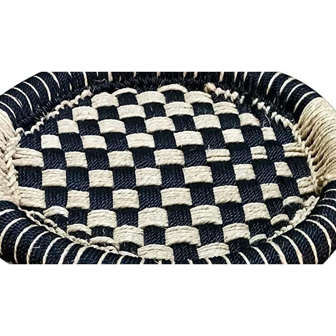 Стул Nitya Enterprises Mudda Muddi, садовый тростник для рукоделия, дерево Damroo, черный цвет - 13X17 дюймов (Пакет из 1)