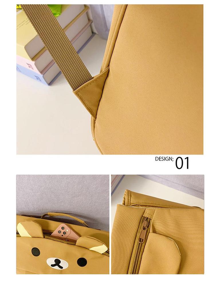 Rilakkuma Japanese Cartoon Cute Design Student Backpack for Women - Large Capacity, Versatile Bag