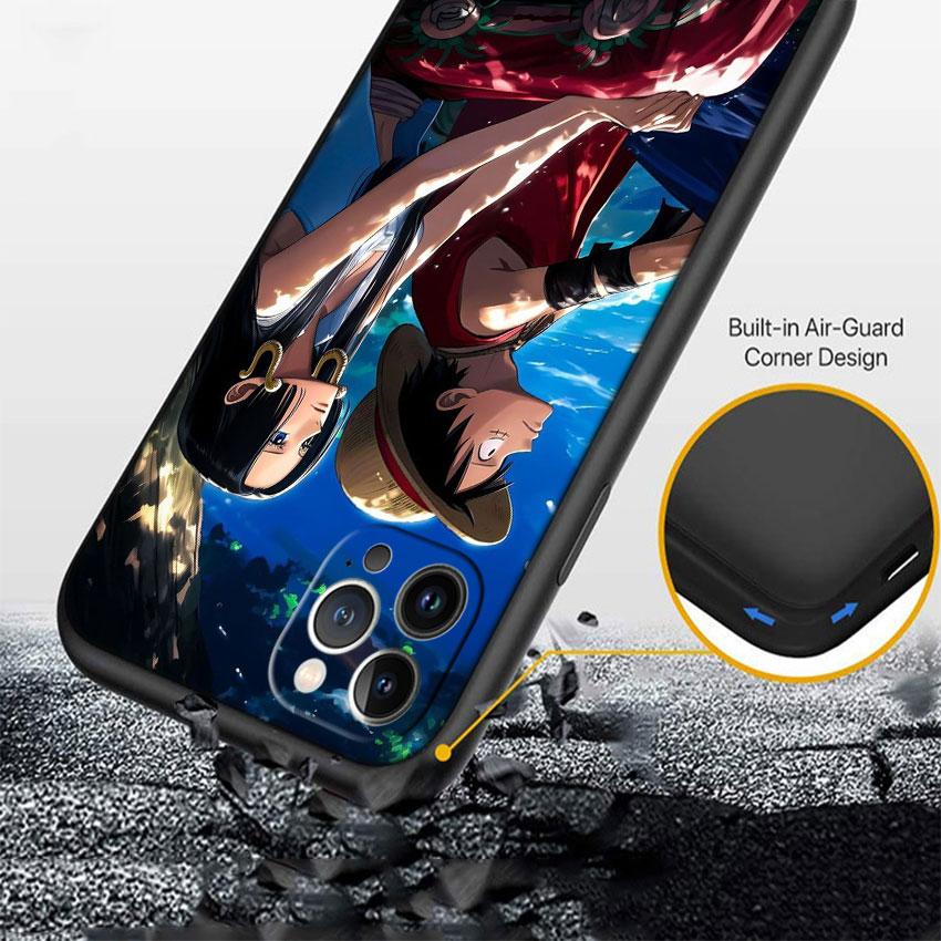 Art One Piece Soft Shell Phone Case for iPhone SE X XS XR 11 16E 17 Pro Max Air 8 7 6 6s Plus