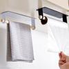 Metal Kitchen Organizer Shelf Wall Hanging Towel Paper Storage Rack Holder for Kitchen Supplies Bathroom Toilet Paper Holder