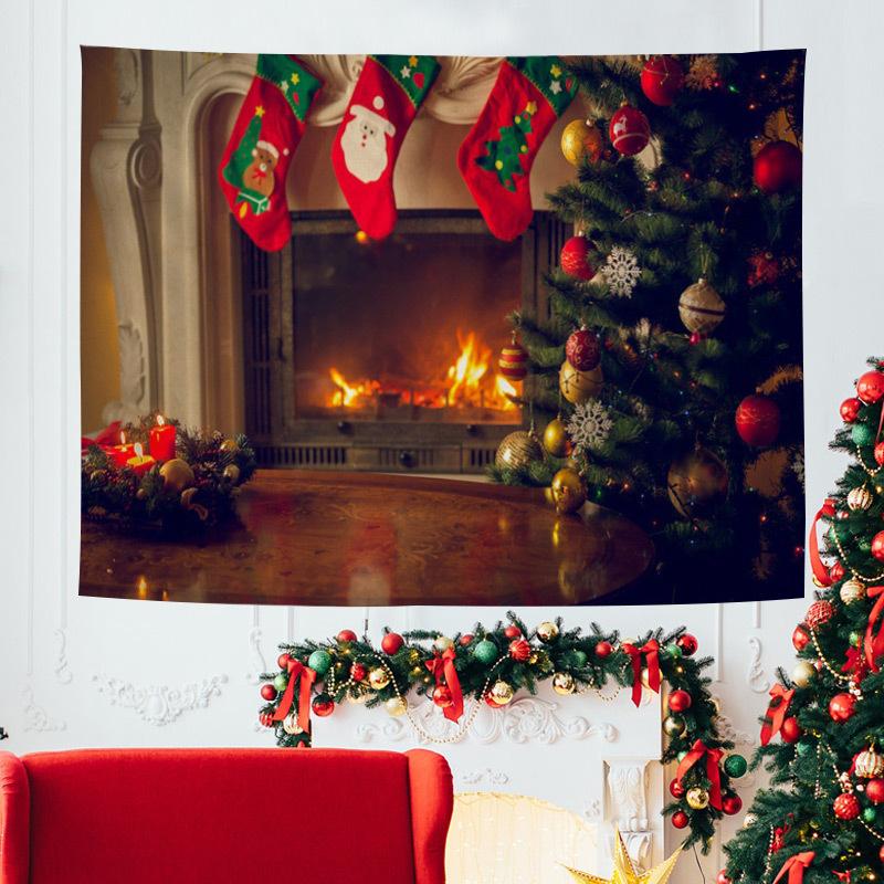 Рождественский гобелен в европейском и американском стиле, украшение для дома, Рождественская ткань для спальни, фоновой ткани