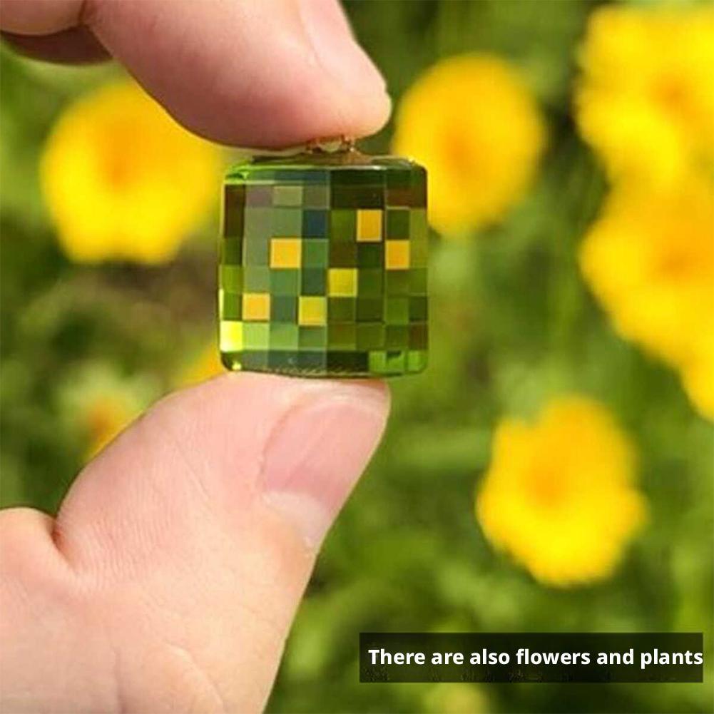 High-end Crystal Pixel Stone Landscape Photo Clock Filter Pixel Art Crafts Gift In Decoration N J5Y5