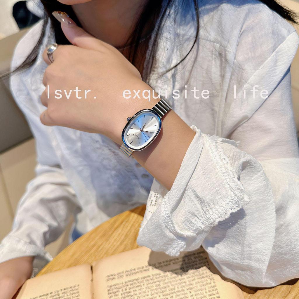 Gold-Toned Women's High-End Quartz Fashion Watch with Steel Band