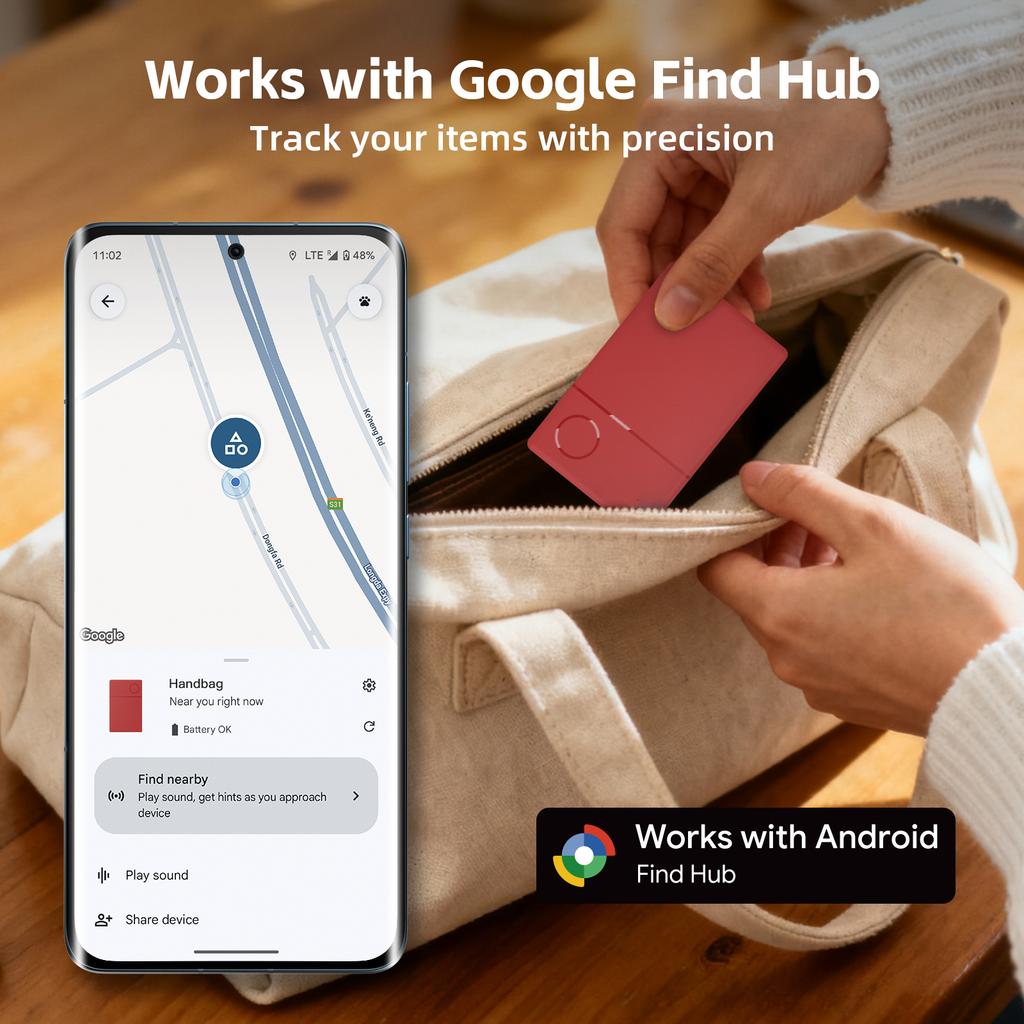 Трекер местоположения карты пополнения счета Далекий локатор позиционирования работает с Google Find Hub для устройств Samsung Xiaomi GMS Android