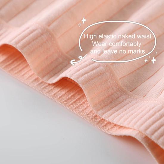 Women Underpants Slim Fit Solid Color Elastic Waistband Mid Waist Good Breathability Lady Boxers Female Daily Underwear