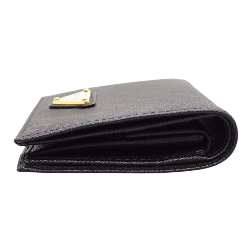 PRADA  1MV204_QHH_F0002 Bifold Wallet black Safiano Women
