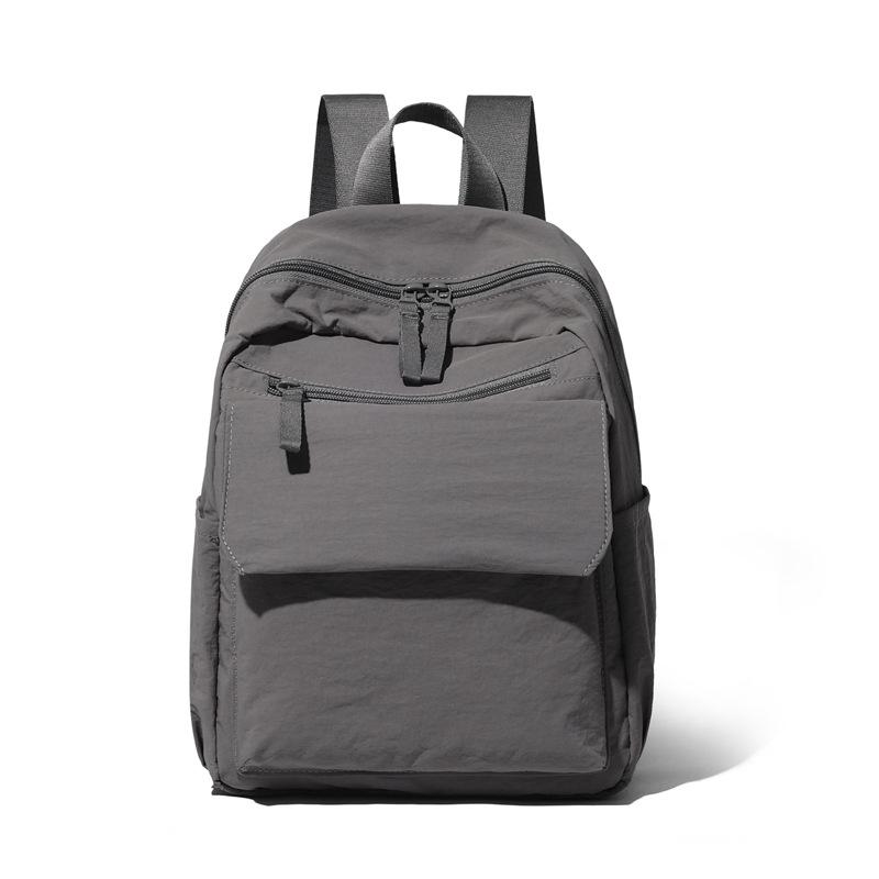 Мужской многофункциональный рюкзак, женская однотонная сумка через плечо, нейлоновый школьный ранец