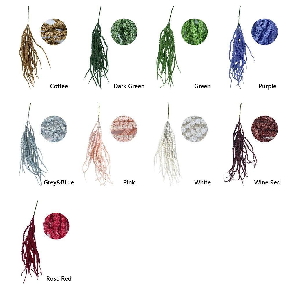 Multicolor Artificial Hanging Plant Ornament Hanging Amaranthus Flowers  Gift